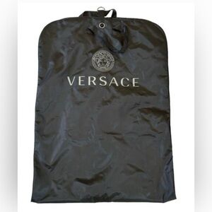 Versace Black Garment Bag with Logo